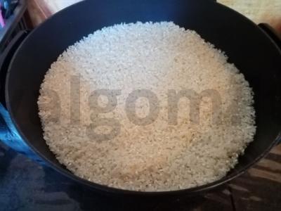 Aštrus ryžiai su grybais ir daržovėmis Žingsnis 1