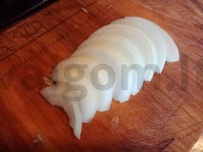 Aštrus ryžiai su grybais ir daržovėmis Žingsnis 4