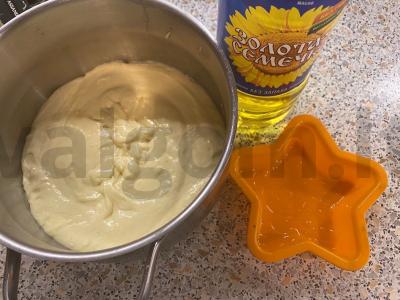 Mandarininis pyragas „Žvaigždutė“ Žingsnis 2