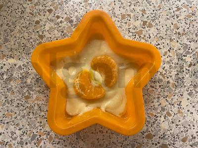 Mandarininis pyragas „Žvaigždutė“ Žingsnis 4