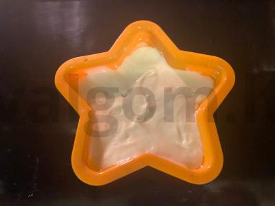 Mandarininis pyragas „Žvaigždutė“ Žingsnis 6