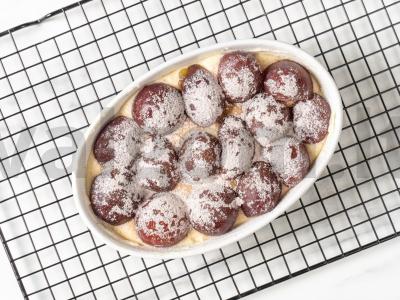 Slyvų pyragas „Niujorkas“ Žingsnis 8