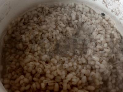 Birios perlų košė su sviestu ir žolelėmis Žingsnis 6