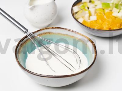 Vaisių desertas su apelsinu ir maskarponės kremu Žingsnis 2