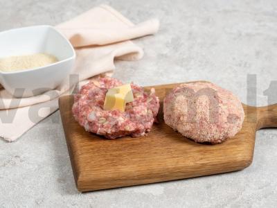 Paprasti kotletai iš faršo ir sūrio keptuvėje Žingsnis 2