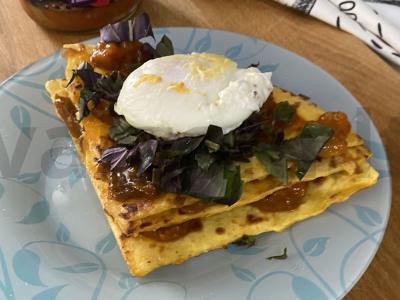 Tortilija su baklažanais adžikoje Žingsnis 8