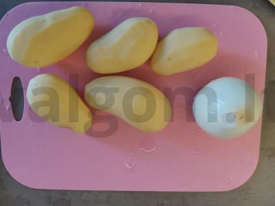 Bulvės su grybais Žingsnis 4