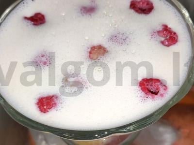 Pieninė želė su avietėmis Žingsnis 7