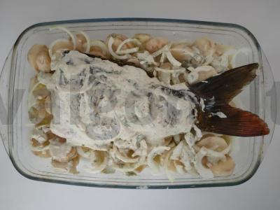 Keptas karpis grietinėje Žingsnis 3