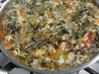 Daržovių sriuba su rūgštynėmis ir kiaušiniu Žingsnis 5