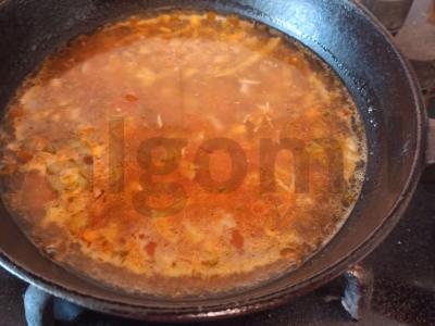 Raudona lęša troškinta su migdolais Žingsnis 5