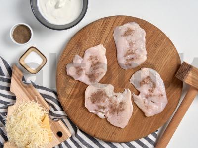 Kalakutienos filė su kukurūzais ir sūriu Žingsnis 1