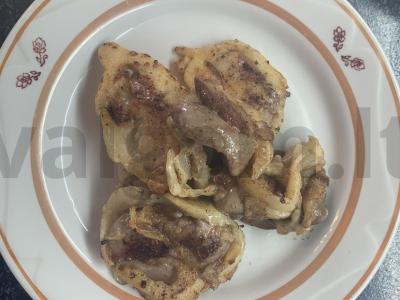 Vištienos kepenėlės grietinės-pieno tešloje Žingsnis 7