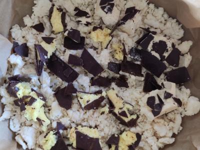 Vokiškas trupininis pyragas su šokoladu Žingsnis 9