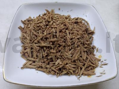 Aštrus salotas su kepenimis ir korėjietiška morkų salotomis Žingsnis 1