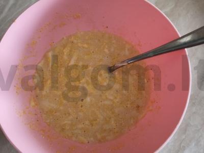 Obuolių vafliai Žingsnis 1