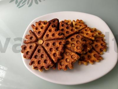 Obuolių vafliai Žingsnis 3