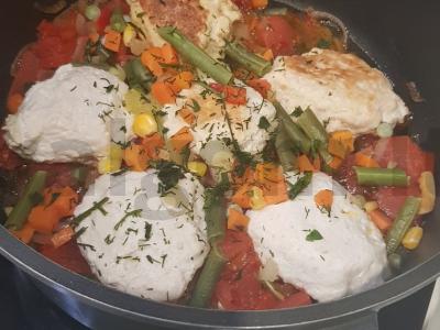 Kalakutienos kotletai su daržovėmis Žingsnis 3