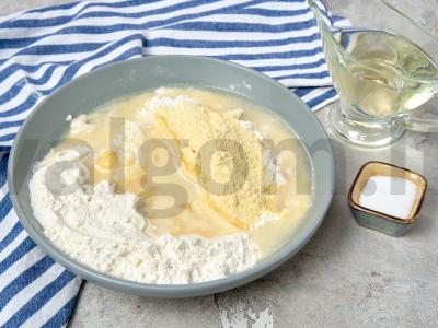 Vegetariški kukurūzų blynai Žingsnis 2