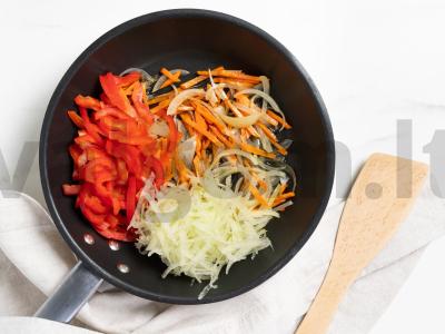 Kalakutienos filė su ridikėliais Žingsnis 1