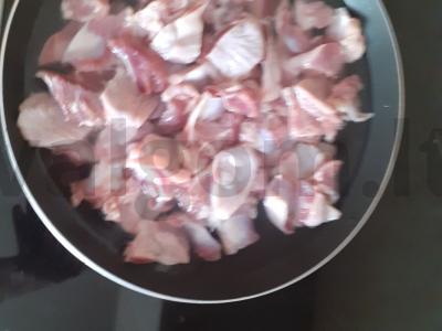 Vištienos skrandžiai su ryžiais Žingsnis 2