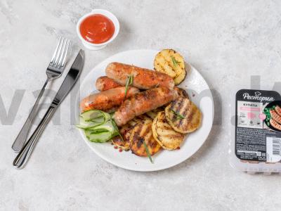 Kumpiai su prieskoninėmis bulvėmis ant grotelių pagrindine nuotrauka