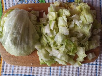 Keptos vištienos krūtinėlės salotos Žingsnis 2