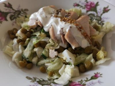 Keptos vištienos krūtinėlės salotos pagrindine nuotrauka