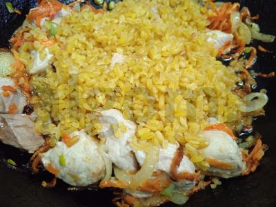 Bulguro plovas su kalakutiena Žingsnis 5