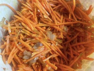 Korejietiška morkų salotos per 30 minučių Žingsnis 6