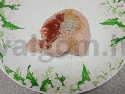 Keptas paprikas, įdarytas vištienos faršu Žingsnis 4