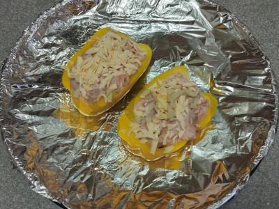 Keptas paprikas, įdarytas vištienos faršu Žingsnis 6