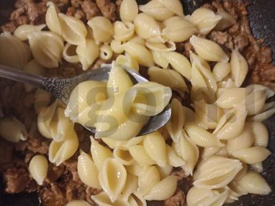 Makaronai pagal jūreivių receptą su rūkytąja paprika Žingsnis 6