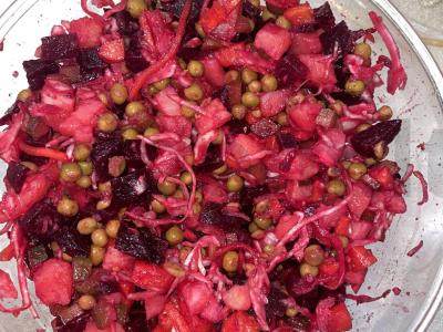 Vinegretas su alyvuogių aliejumi pagrindine nuotrauka