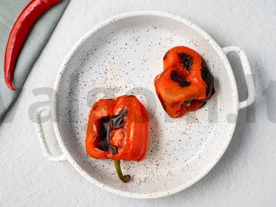 Keptų pipirų padažas Žingsnis 1