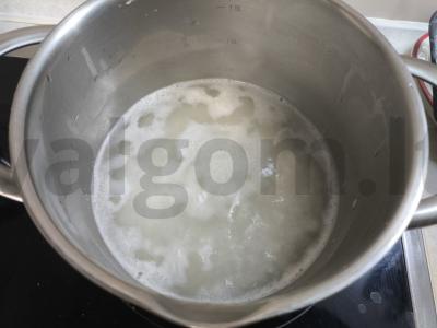 Ryžių košė su pienu ir tirpintu sviestu Žingsnis 1