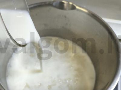 Ryžių košė su pienu ir tirpintu sviestu Žingsnis 3