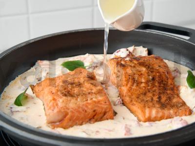 Lašiša su maskarponės kremu Žingsnis 5