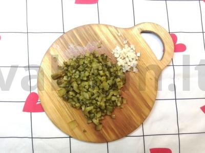 Tortilijos su vištiena ir kopūstais Žingsnis 5