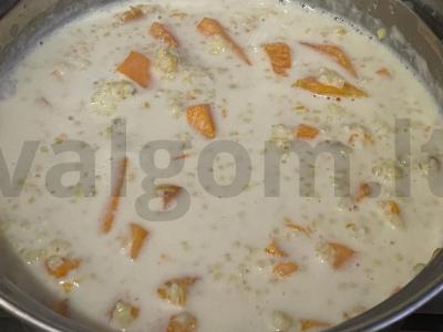 Pšenių košė su kepta moliūgu pusryčiams Žingsnis 4