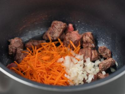 Perlovka su mėsa lėtoje viryklėje Žingsnis 5