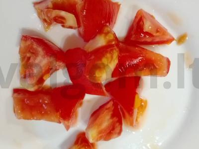 Vitaminų salotas su Pekino kopūstu ir linų sėmenų aliejumi Žingsnis 2