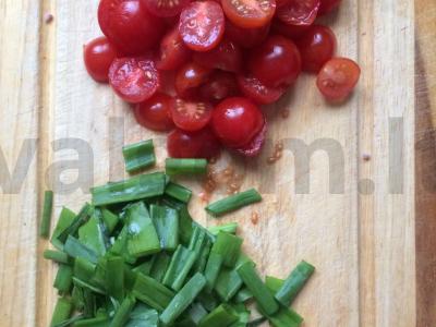 Funchosa su jūros gėrybėmis, daržovėmis ir žolelėmis Žingsnis 6