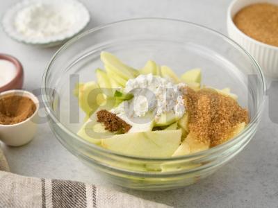 Obuolių krispas su avižomis Žingsnis 4