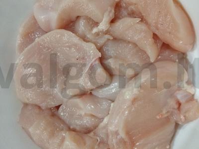 Skaniausia vištiena popieriuje ant keptuvės Žingsnis 1