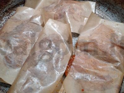 Skaniausia vištiena popieriuje ant keptuvės Žingsnis 5