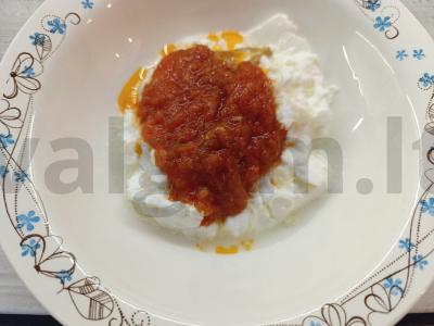 Pomidorų padažas su jogurtu ir sūriu Žingsnis 4