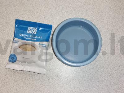 Pusryčiai „Grietinėlės avietė“ Žingsnis 1