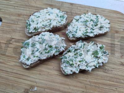 Užkandžių sumuštiniai su silke ir prancūziška garstyčia Žingsnis 4