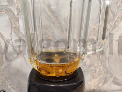 Kokteilis iš ledų, obuolių sulčių ir anakardžių Žingsnis 1